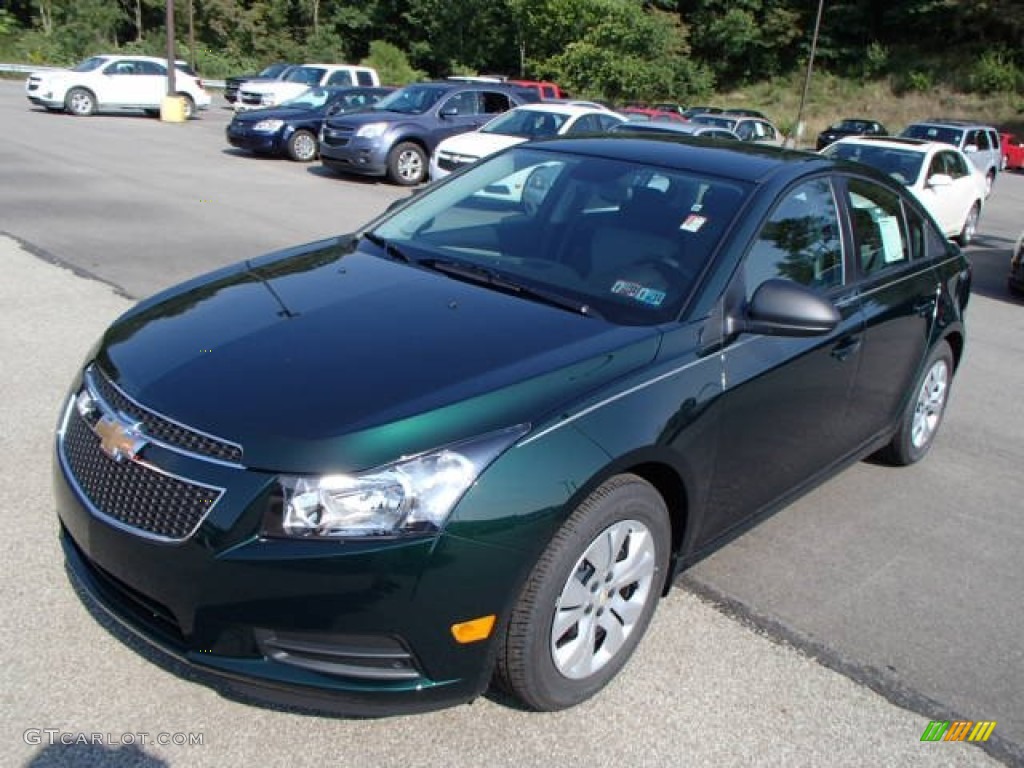 2014 Cruze LS - Rainforest Green Metallic / Jet Black/Medium Titanium photo #4