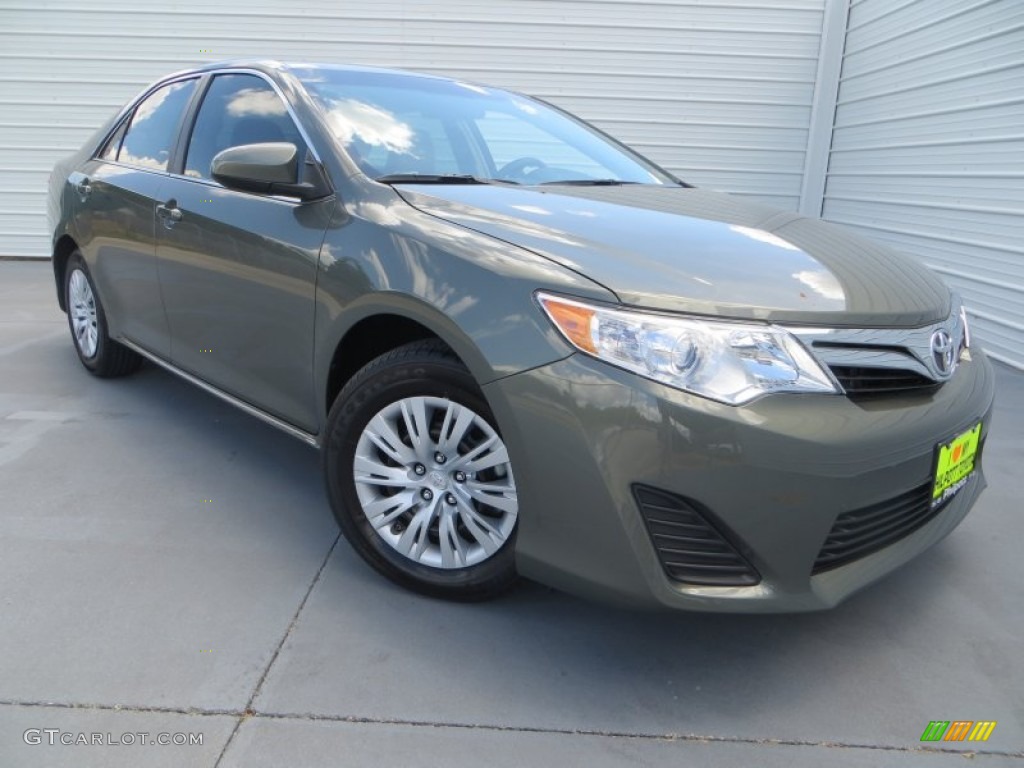 2013 Camry LE - Cypress Green Metallic / Ash photo #1