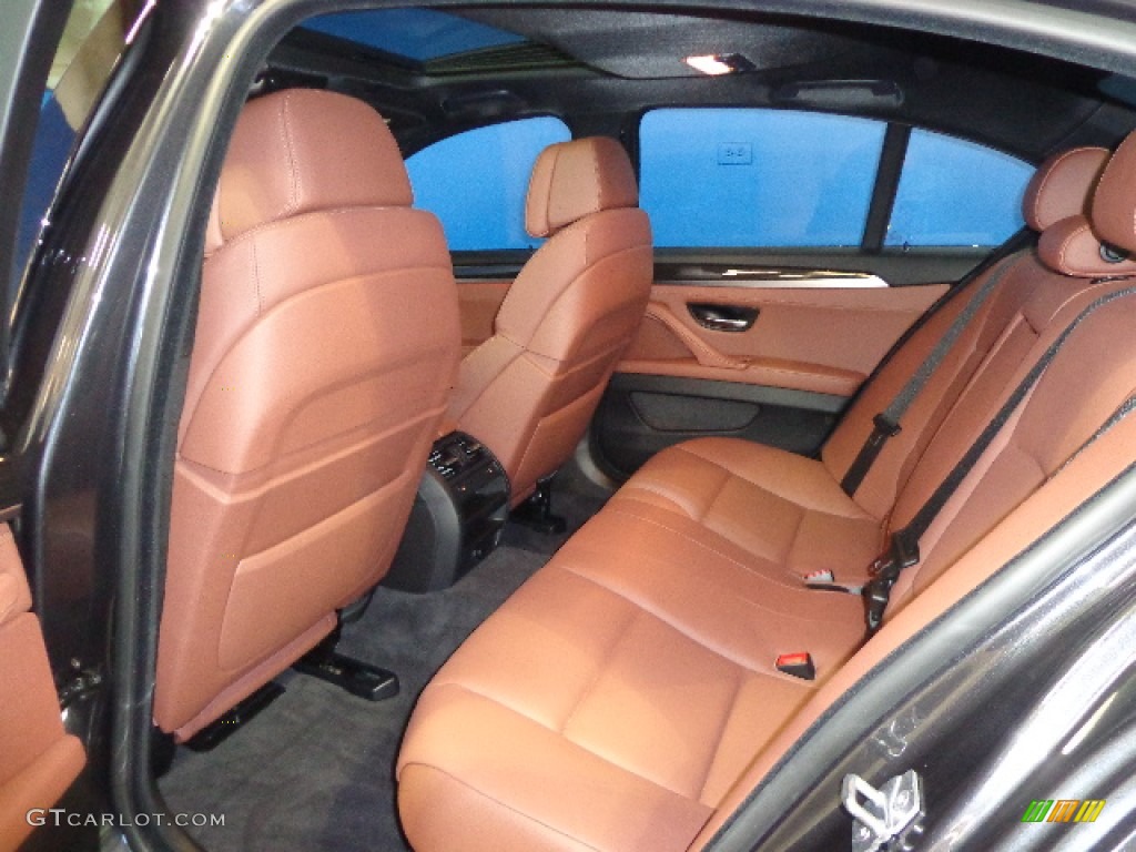 2012 5 Series 550i xDrive Sedan - Dark Graphite Metallic II / Cinnamon Brown photo #22