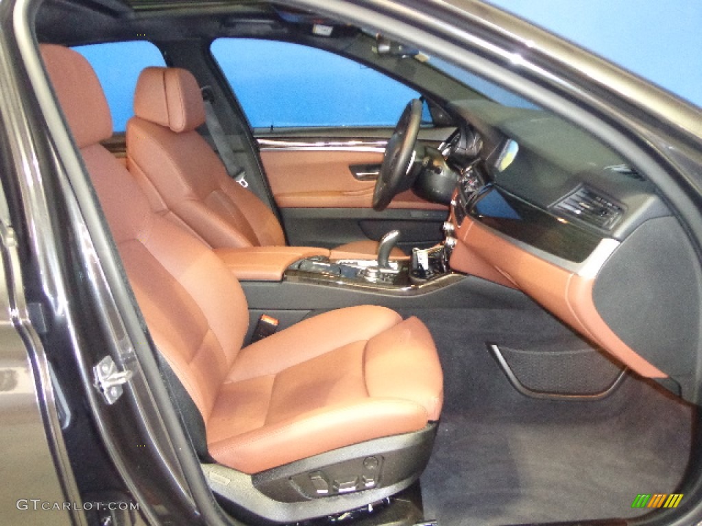 2012 5 Series 550i xDrive Sedan - Dark Graphite Metallic II / Cinnamon Brown photo #24