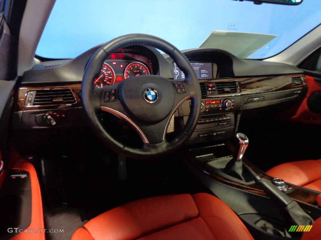 2011 3 Series 328i xDrive Coupe - Alpine White / Coral Red/Black Dakota Leather photo #15
