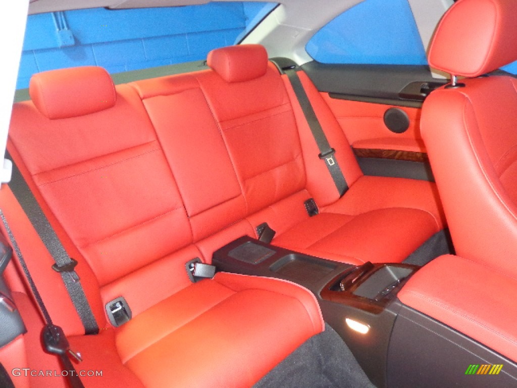 2011 3 Series 328i xDrive Coupe - Alpine White / Coral Red/Black Dakota Leather photo #22