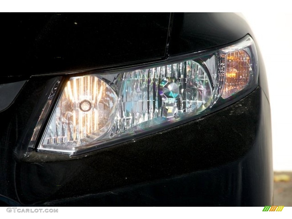 2013 Civic LX Coupe - Crystal Black Pearl / Black photo #6