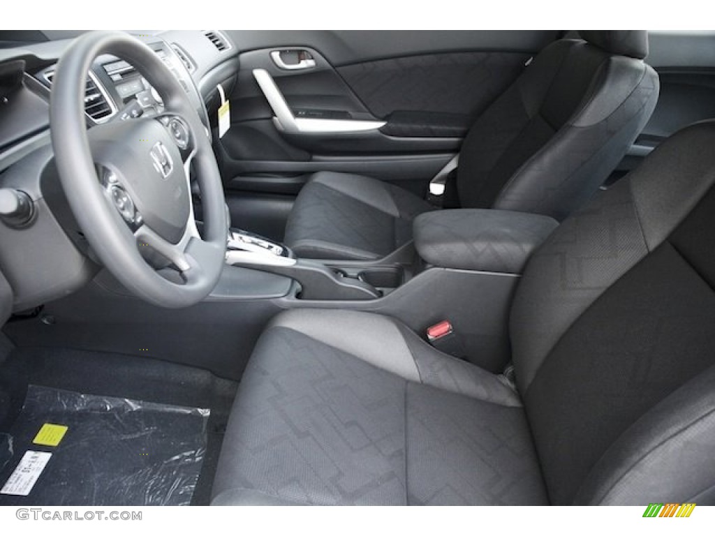 2013 Civic LX Coupe - Crystal Black Pearl / Black photo #10
