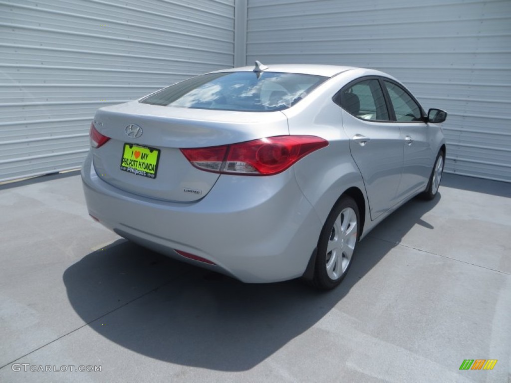 2013 Elantra Limited - Silver / Black photo #3