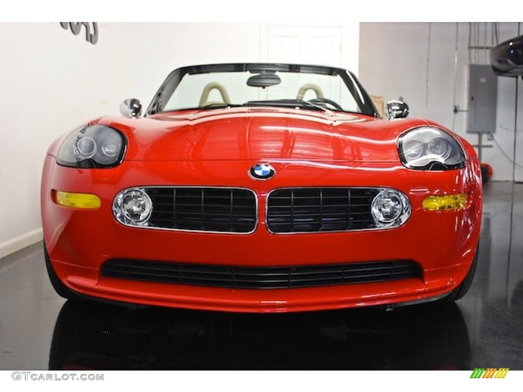 2002 Z8 Roadster - Bright Red / Crema photo #11