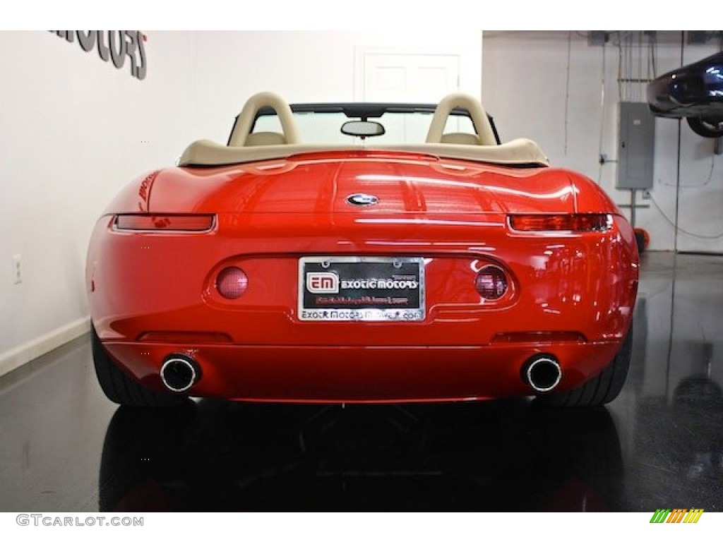 2002 Z8 Roadster - Bright Red / Crema photo #12