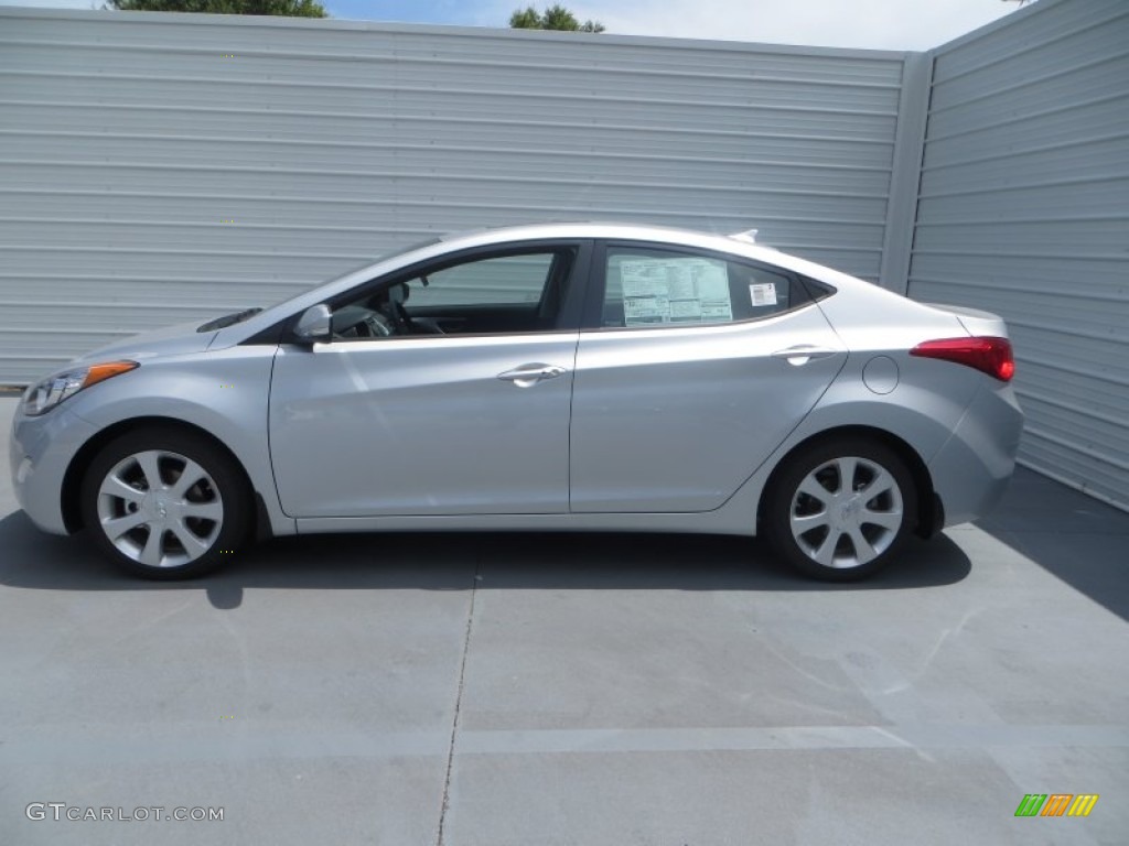 2013 Elantra Limited - Silver / Black photo #8