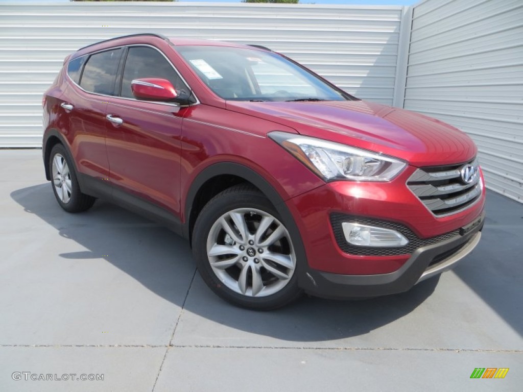 2013 Santa Fe Sport 2.0T - Serrano Red / Beige photo #1