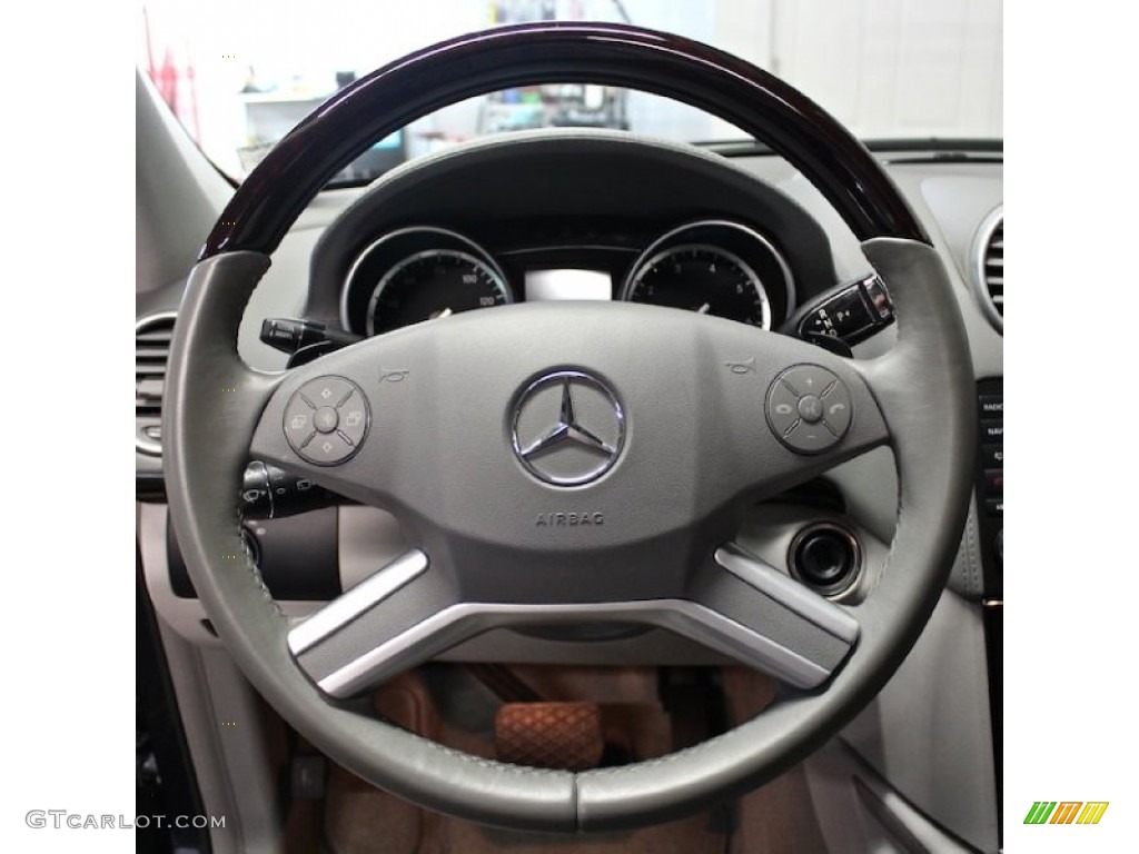 2010 Mercedes-Benz GL 450 4Matic Dark Ash/Ash Steering Wheel Photo #84900083