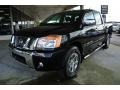 Galaxy Black 2012 Nissan Titan SV Heavy Metal Chrome Edition Crew Cab