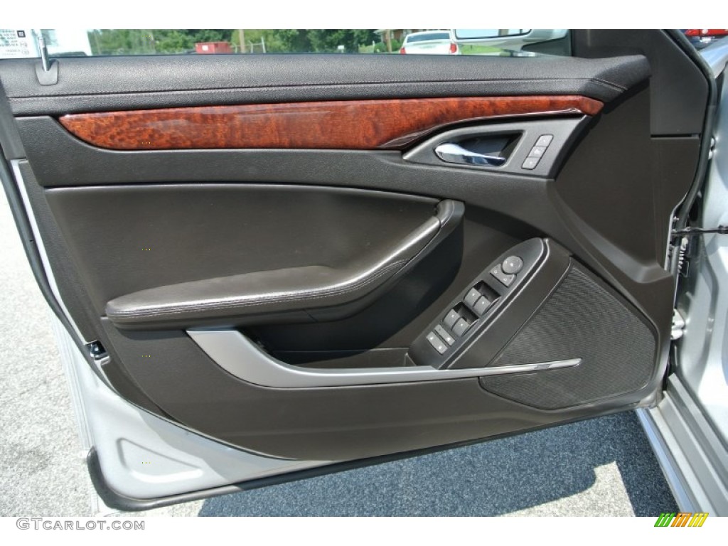2010 Cadillac CTS 3.0 Sedan Ebony Door Panel Photo #84900917