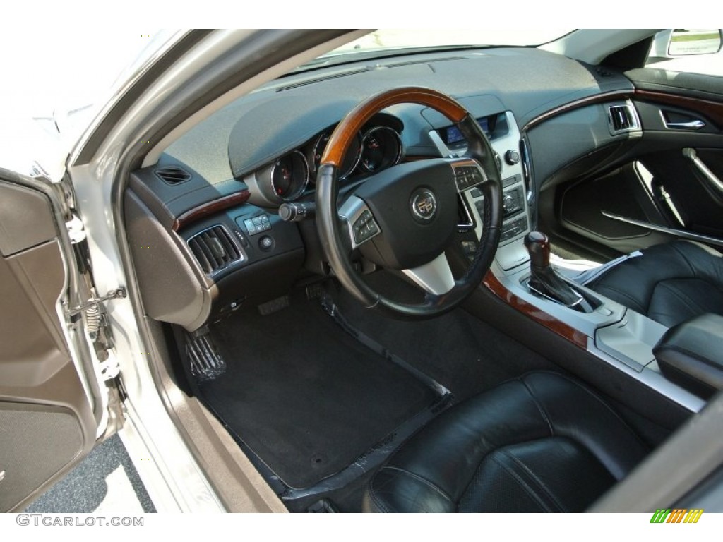 Ebony Interior 2010 Cadillac CTS 3.0 Sedan Photo #84901172