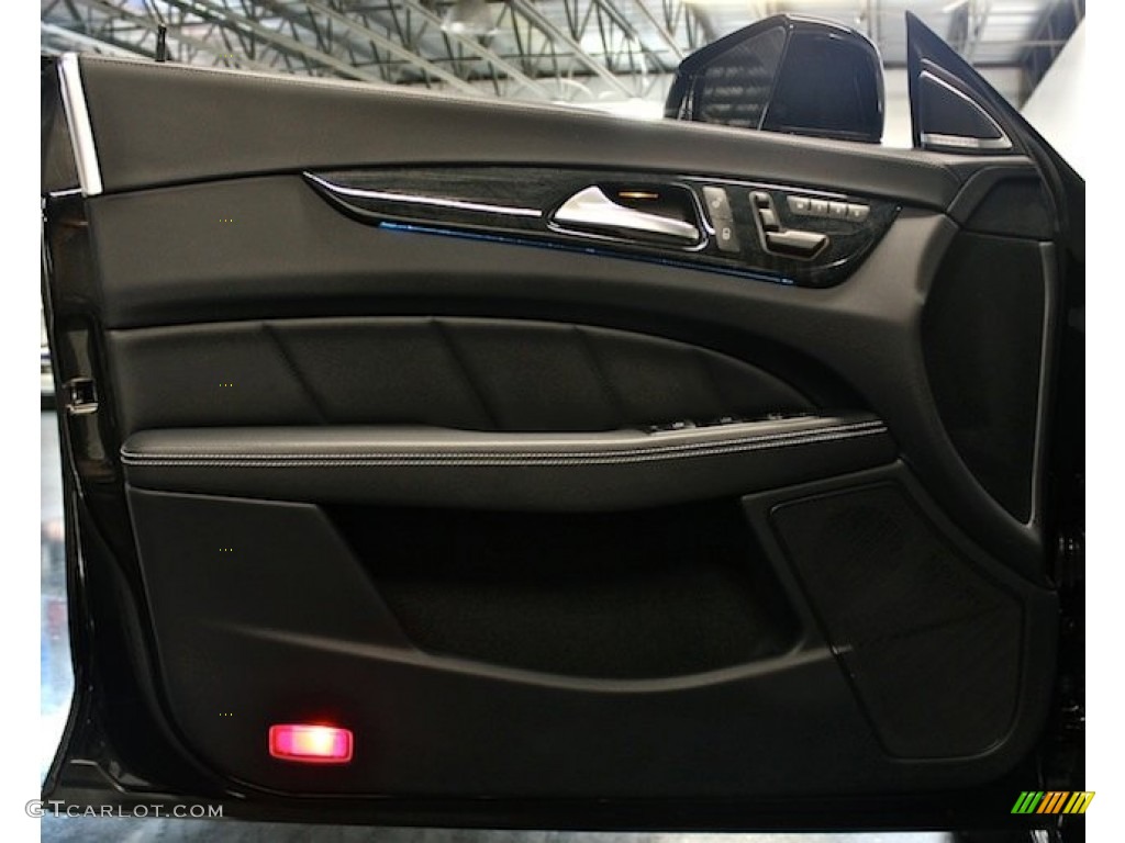 2013 Mercedes-Benz CLS 550 4Matic Coupe Black Door Panel Photo #84901887
