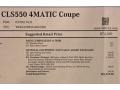 2013 Mercedes-Benz CLS 550 4Matic Coupe Window Sticker