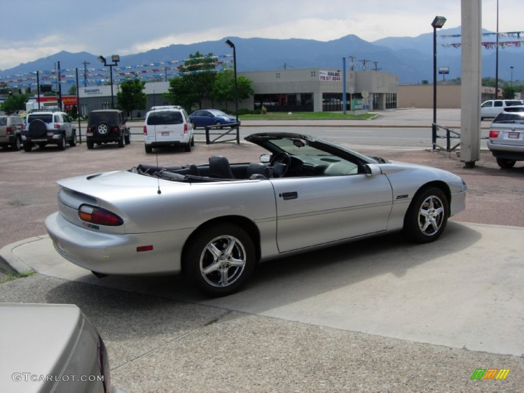 1997 Camaro Z28 Convertible - Sebring Silver Metallic / Dark Grey photo #12
