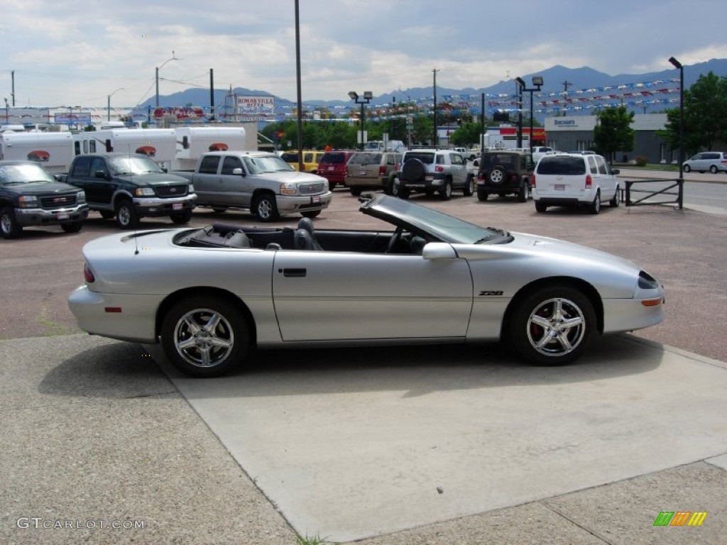 1997 Camaro Z28 Convertible - Sebring Silver Metallic / Dark Grey photo #13