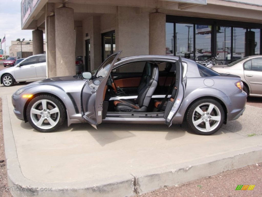 2004 RX-8 Grand Touring - Sunlight Silver Metallic / Black/Chapparal photo #12