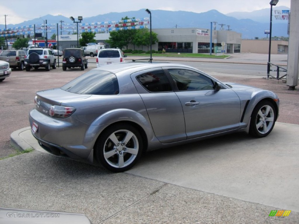 2004 RX-8 Grand Touring - Sunlight Silver Metallic / Black/Chapparal photo #16