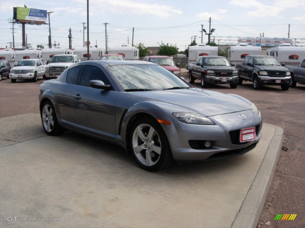 2004 RX-8 Grand Touring - Sunlight Silver Metallic / Black/Chapparal photo #19