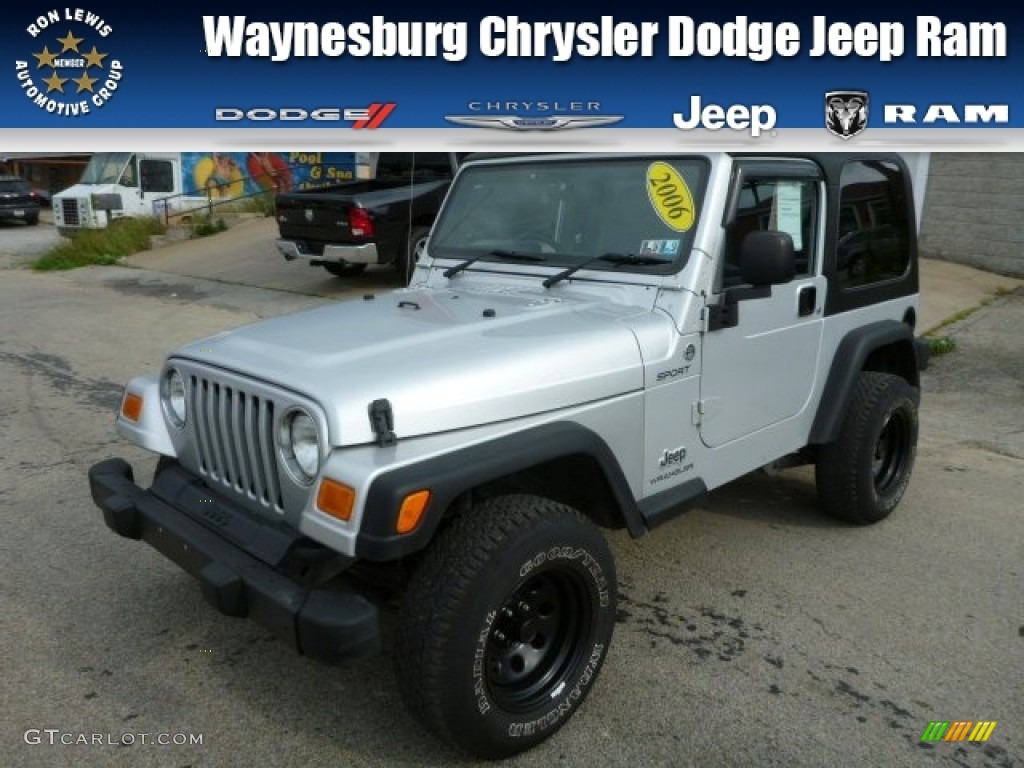 Bright Silver Metallic Jeep Wrangler