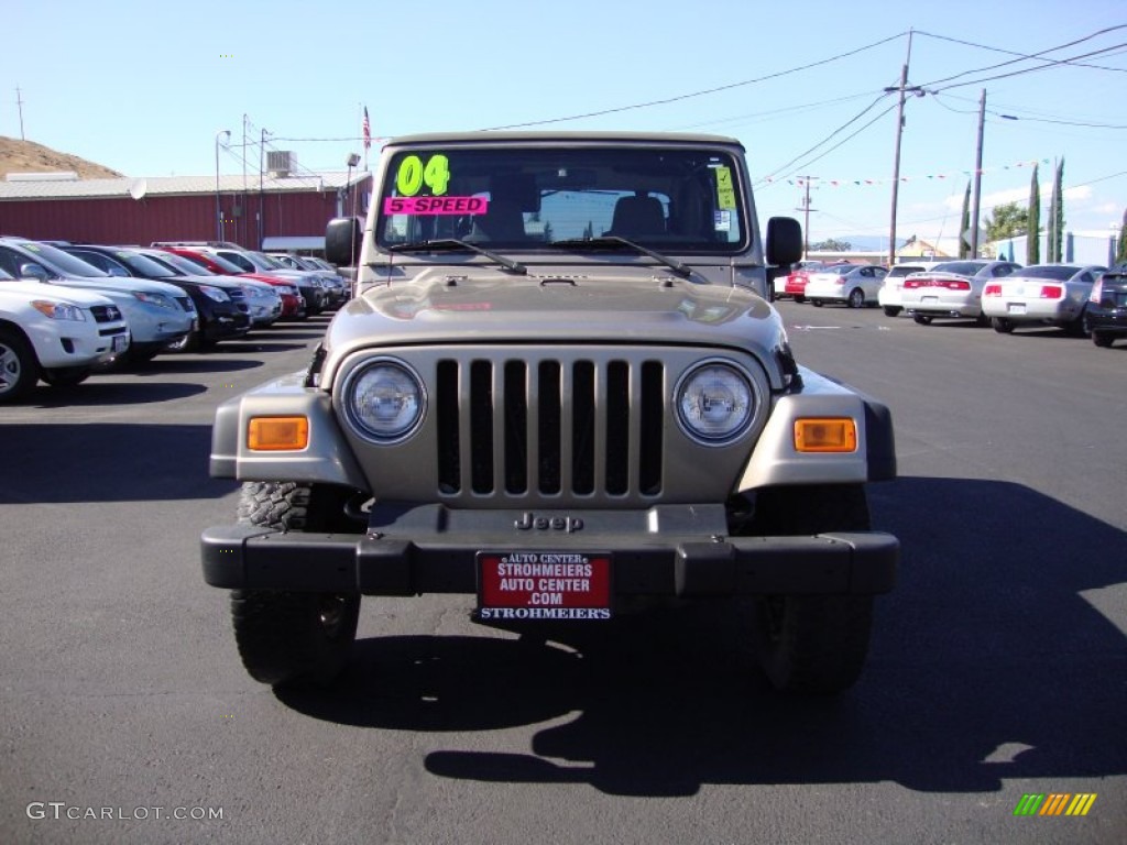 2004 Wrangler X 4x4 - Light Khaki Metallic / Khaki photo #2