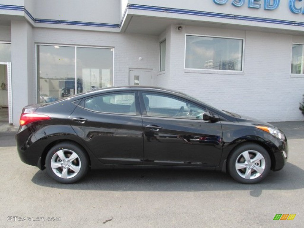 2013 Elantra GLS - Black / Gray photo #2