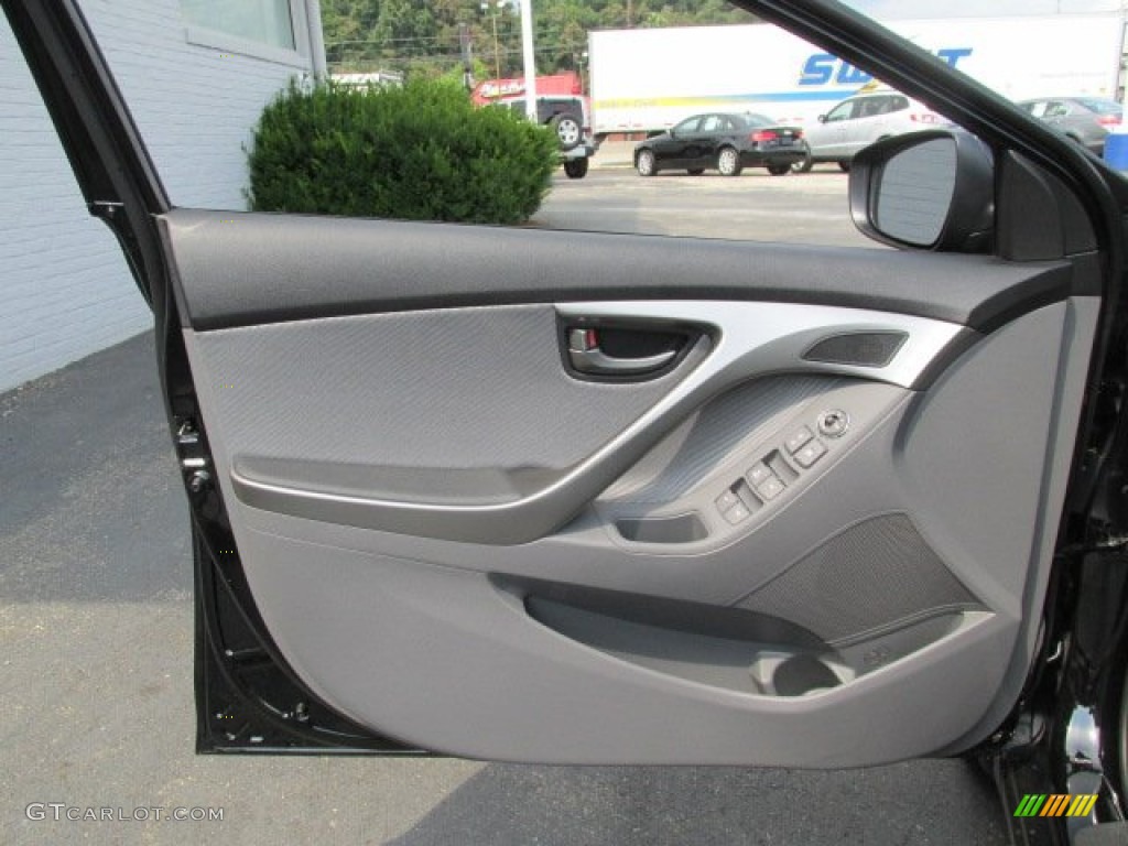2013 Elantra GLS - Black / Gray photo #7