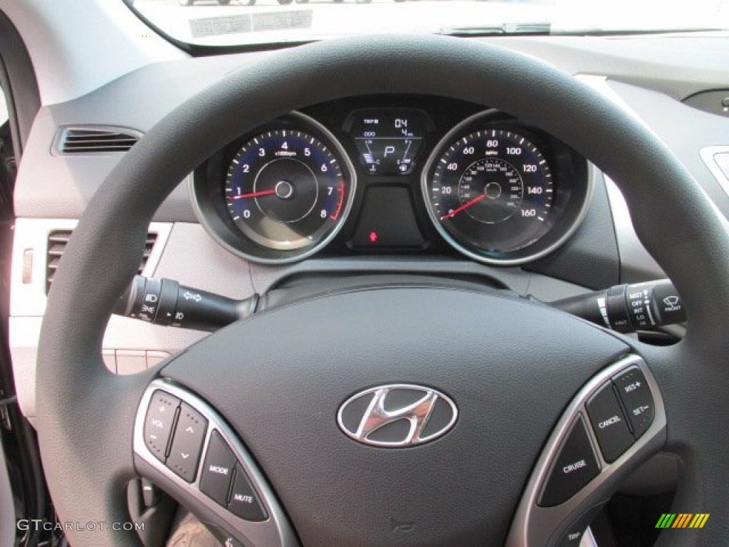 2013 Elantra GLS - Black / Gray photo #13