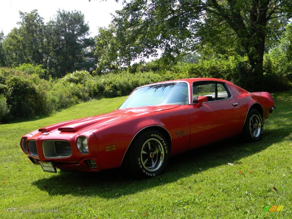 Cardinal Red Pontiac Firebird