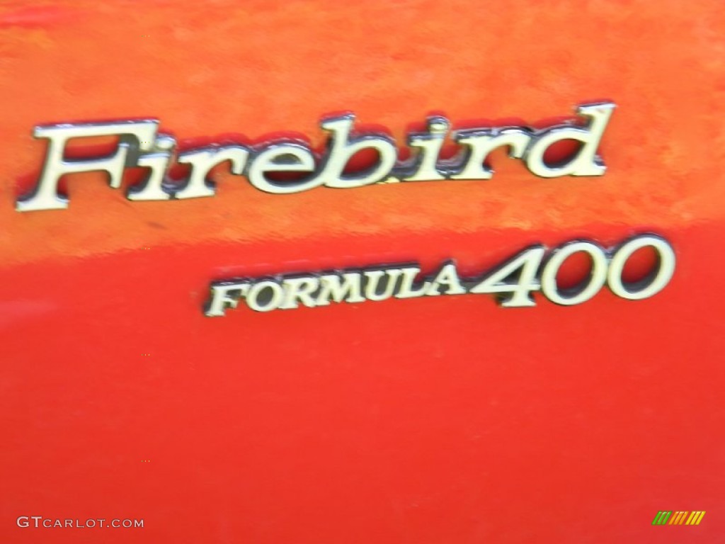 1970 Pontiac Firebird Formula 400 Marks and Logos Photo #84907070