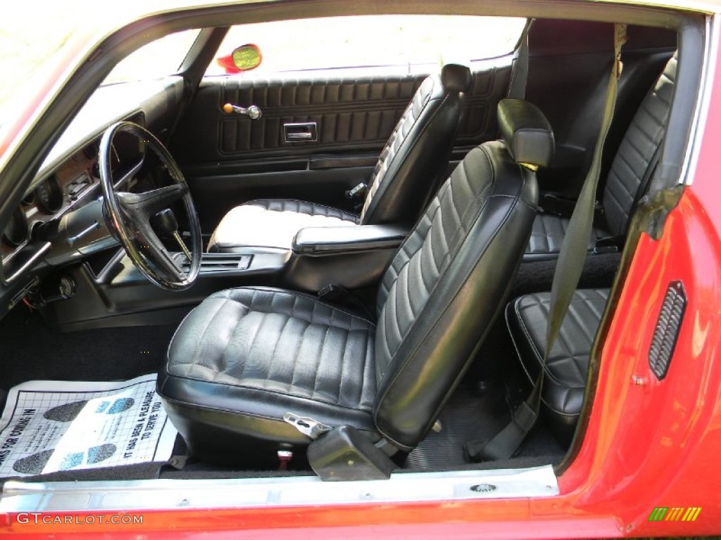 Black Interior 1970 Pontiac Firebird Formula 400 Photo #84907091