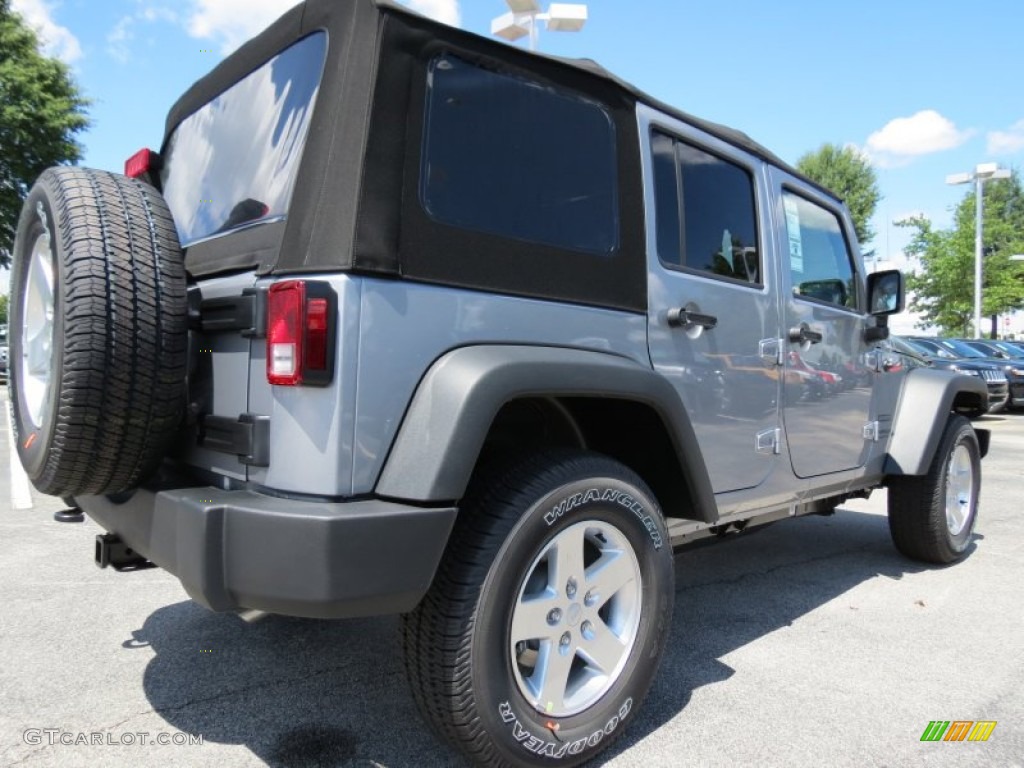 Billet Silver Metallic 2014 Jeep Wrangler Unlimited Sport S 4x4 Exterior Photo #84909265