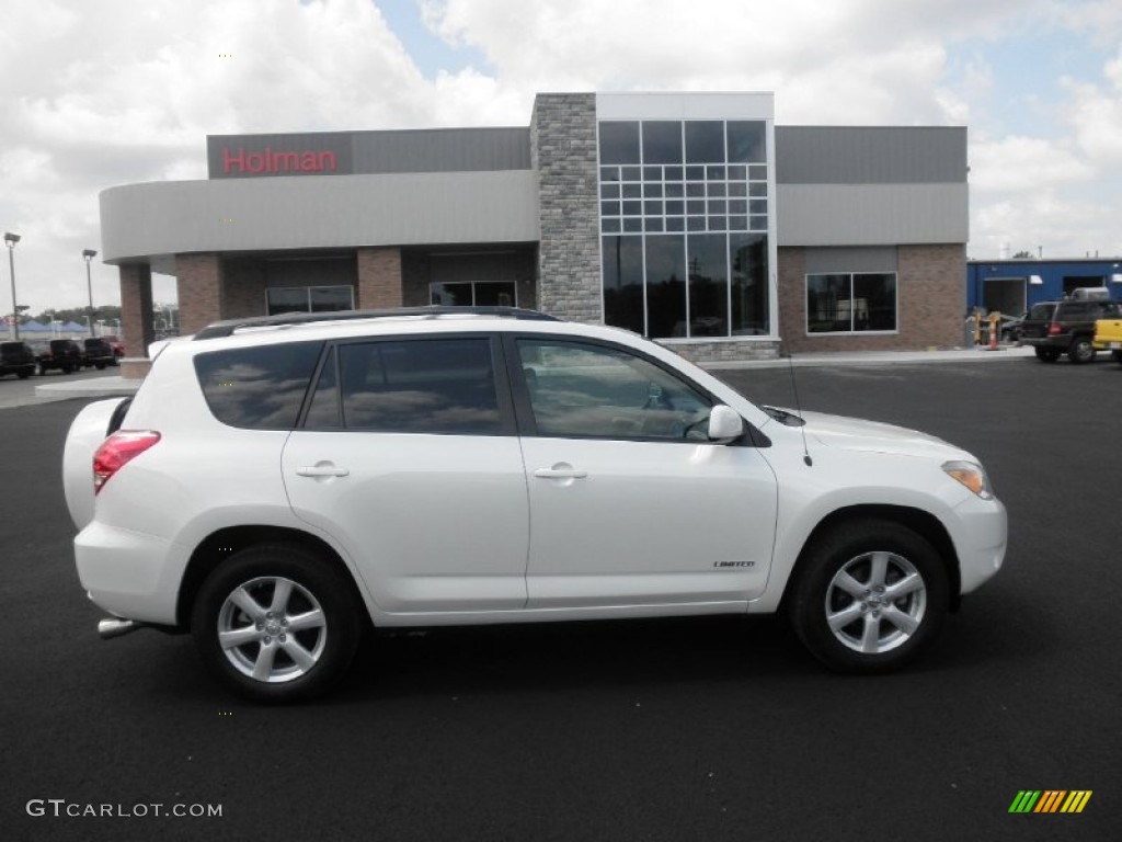 2007 RAV4 Limited 4WD - Super White / Taupe photo #1