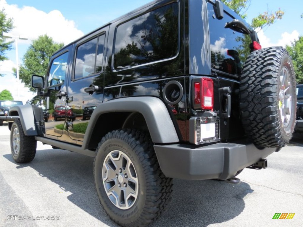 Black 2014 Jeep Wrangler Unlimited Rubicon 4x4 Exterior Photo #84909484