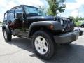 Black 2014 Jeep Wrangler Unlimited Sport S 4x4 Exterior