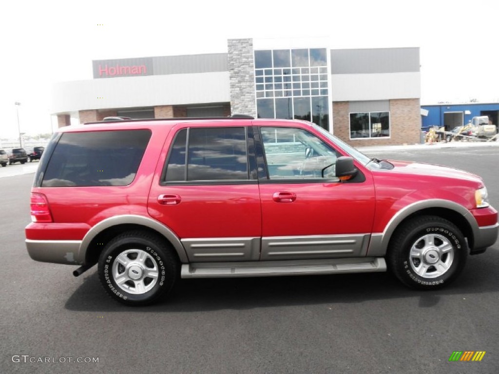 2003 Expedition Eddie Bauer 4x4 - Laser Red Tinted Metallic / Medium Parchment photo #1