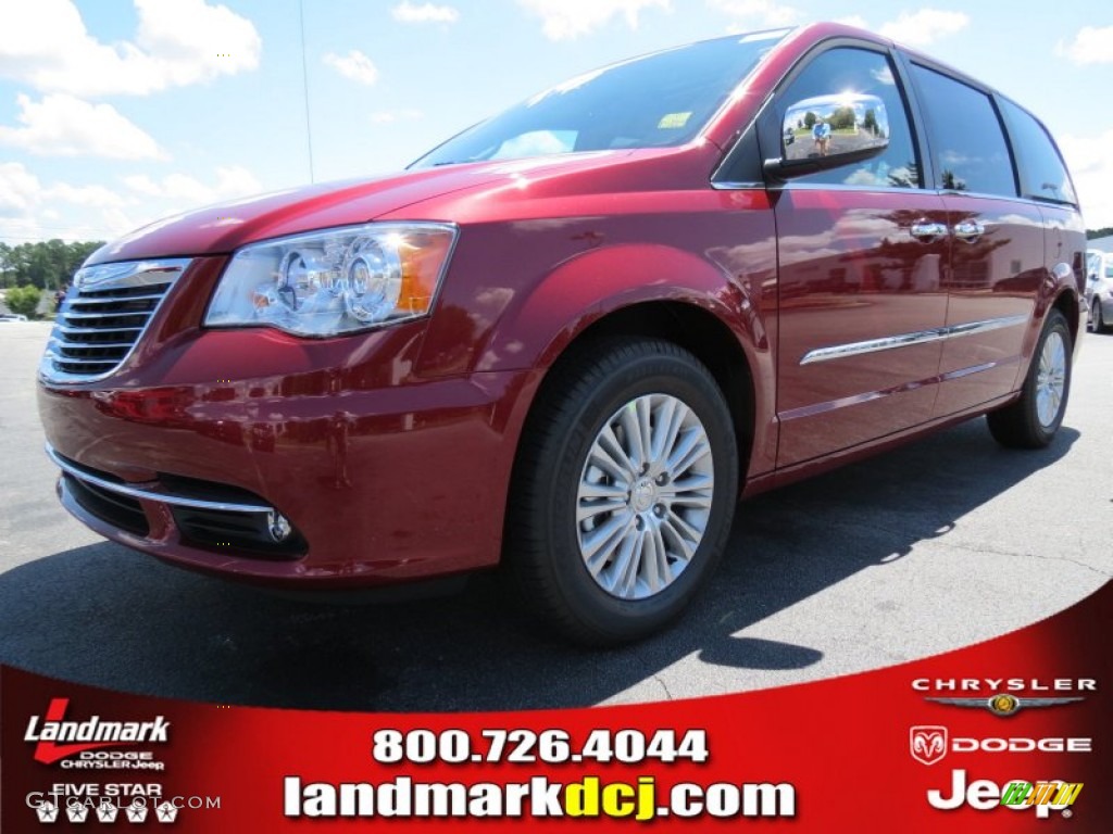 2014 Town & Country Limited - Deep Cherry Red Crystal Pearl / Dark Frost Beige/Medium Frost Beige photo #1