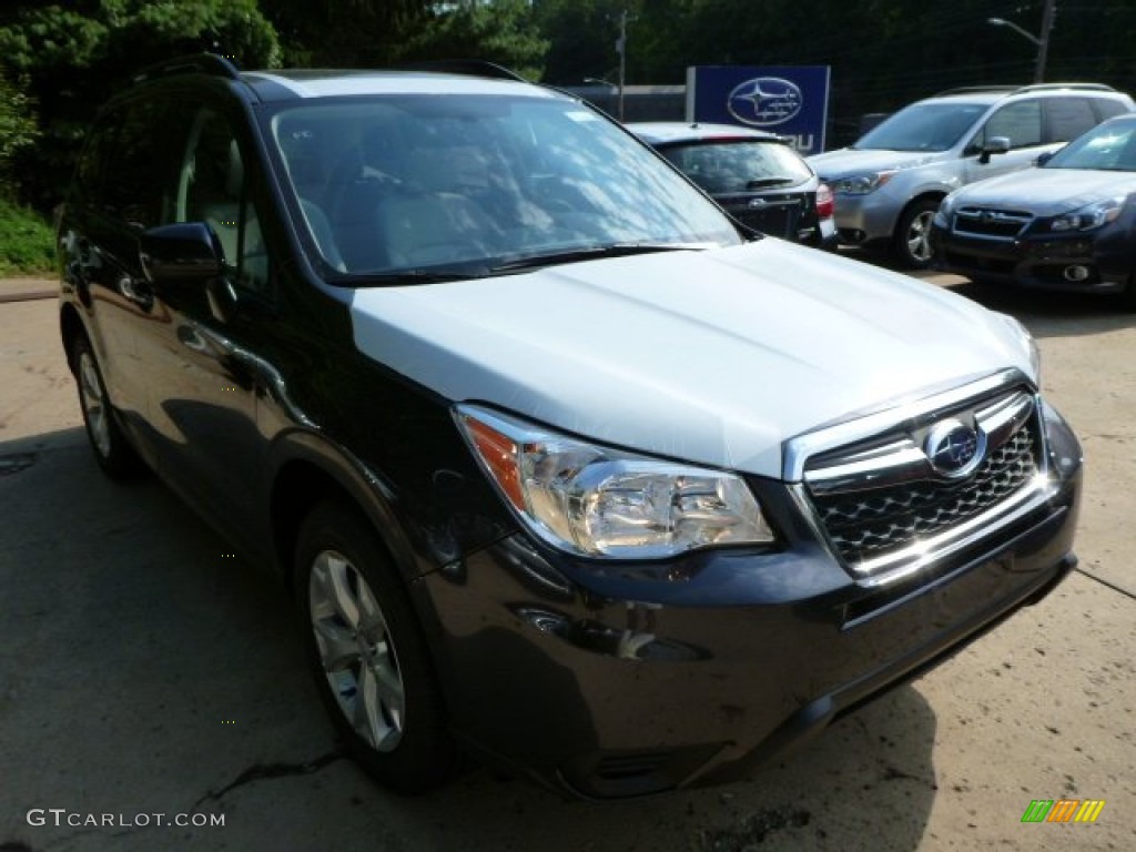 2014 Forester 2.5i Premium - Dark Gray Metallic / Platinum photo #6