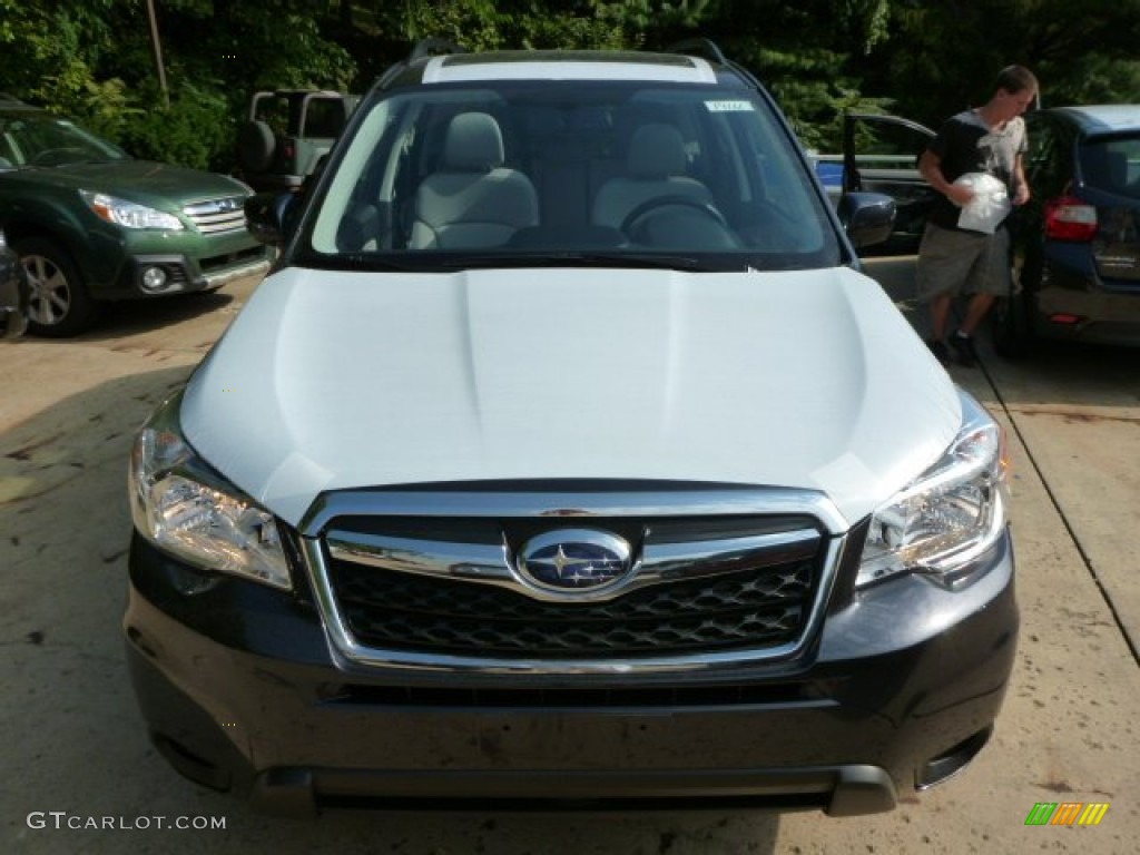 2014 Forester 2.5i Premium - Dark Gray Metallic / Platinum photo #7