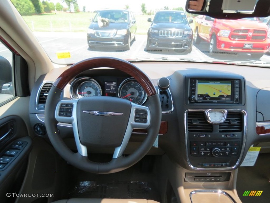 2014 Chrysler Town & Country Limited Dark Frost Beige/Medium Frost Beige Dashboard Photo #84910438