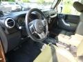  2011 Wrangler Black/Dark Olive Interior 