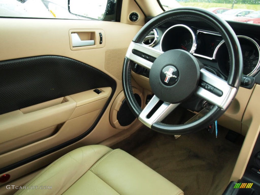 2006 Mustang V6 Premium Coupe - Redfire Metallic / Light Parchment photo #11