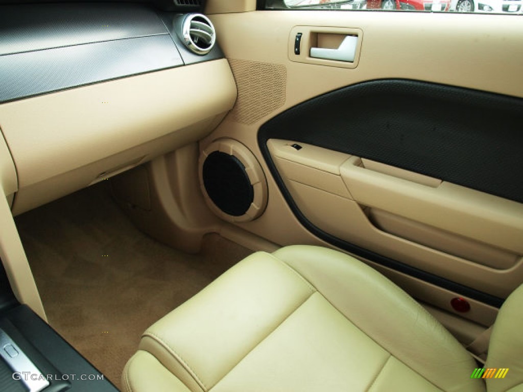 2006 Mustang V6 Premium Coupe - Redfire Metallic / Light Parchment photo #13