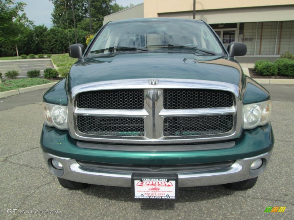 2003 Ram 2500 SLT Quad Cab 4x4 - Timberline Green Pearl / Dark Slate Gray photo #13