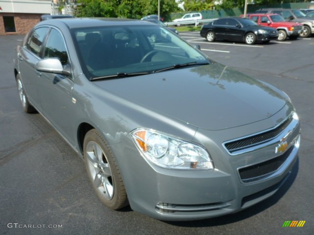 2008 Malibu LT Sedan - Dark Gray Metallic / Titanium Gray photo #3