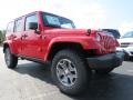 Flame Red 2014 Jeep Wrangler Unlimited Rubicon 4x4 Exterior