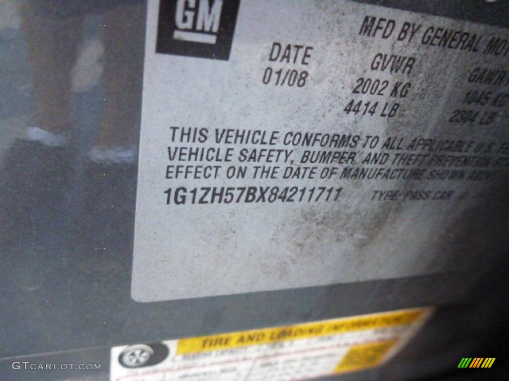 2008 Malibu LT Sedan - Dark Gray Metallic / Titanium Gray photo #20