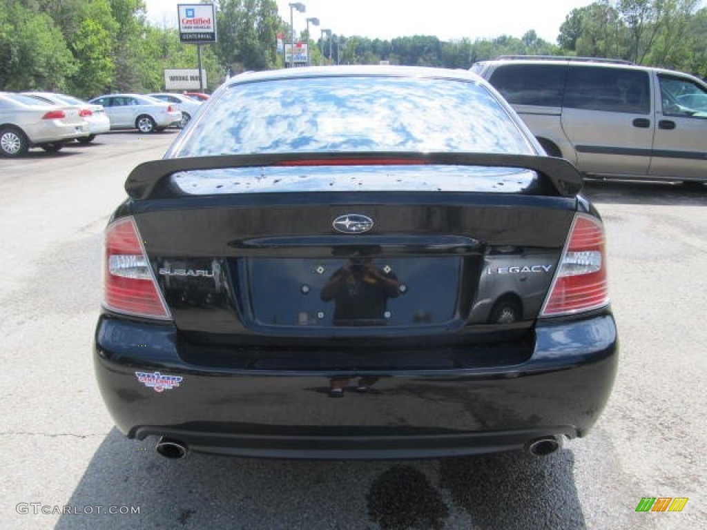 2006 Legacy 2.5i Limited Sedan - Obsidian Black Pearl / Off-Black photo #5