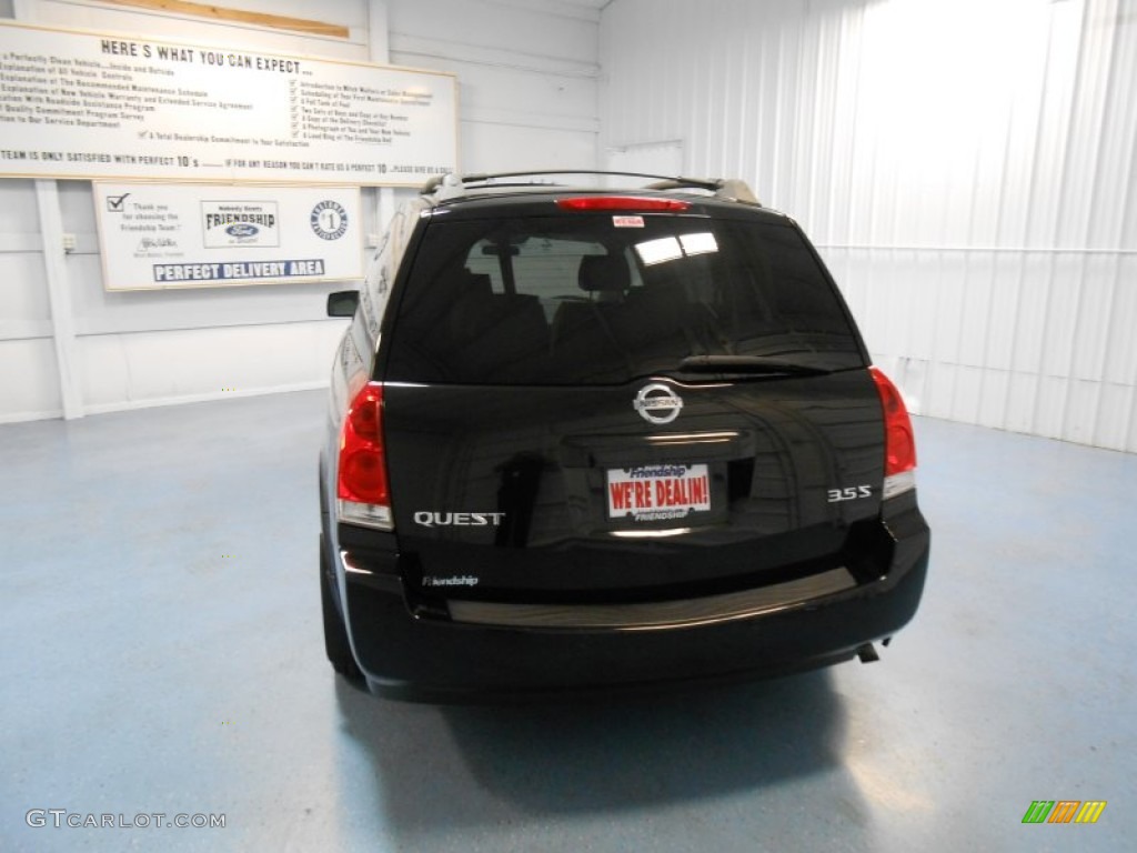 2006 Quest 3.5 S - Galaxy Black Metallic / Gray photo #6